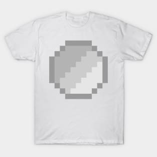 Silver Coin Pixel Art T-Shirt